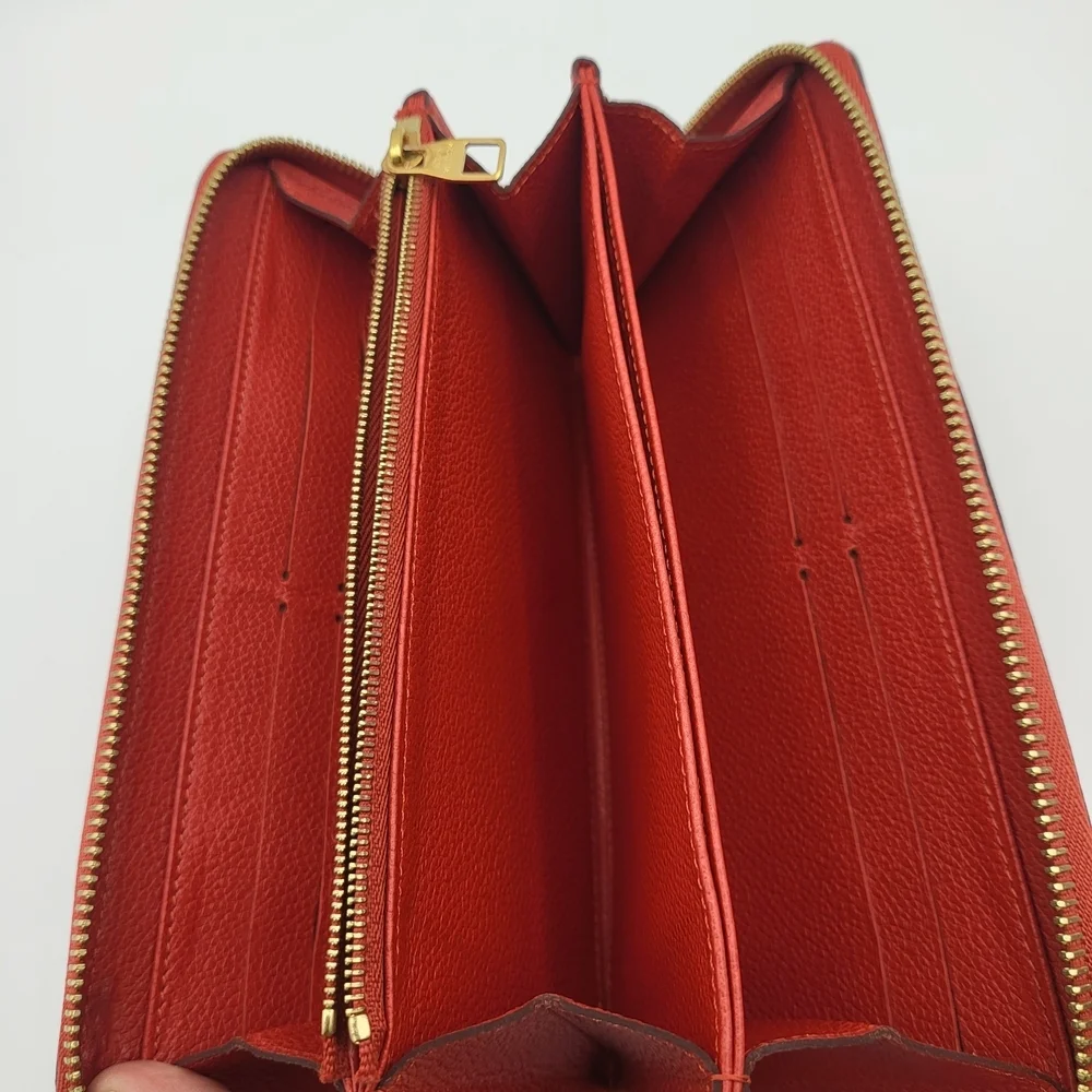 Louis Vuitton Portefeuille Clemence Empreinte Long Zippy Wallet,, authentic!!